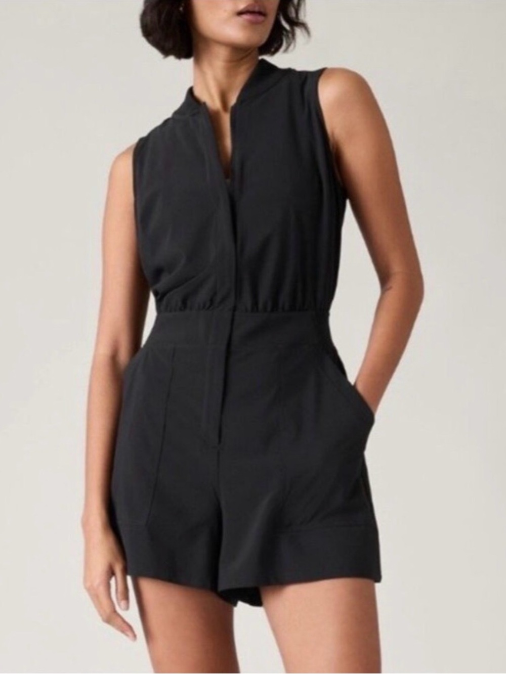 Athleta | Brooklyn Utility Romper | Full Zip | Size = 0